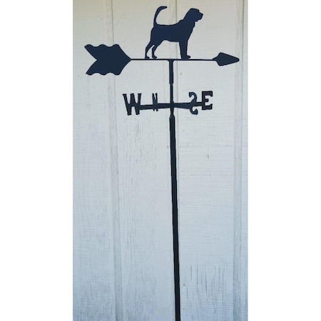 The Lazy Scroll Bloodhound Garden Mount Weathervane bloodhoundin